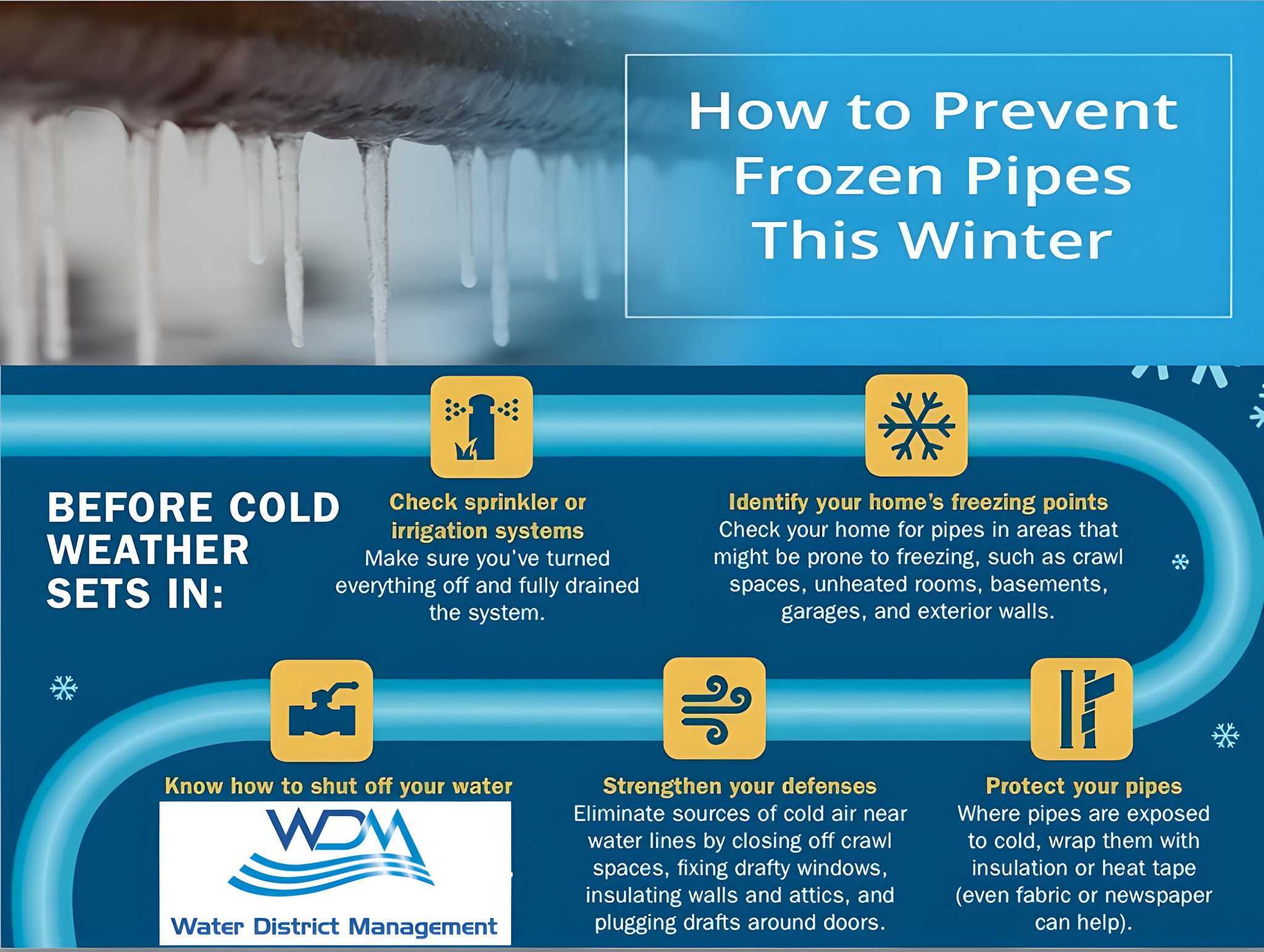 Prevent Frozen Pipes - Extreme Cold Weather, Construction Tips